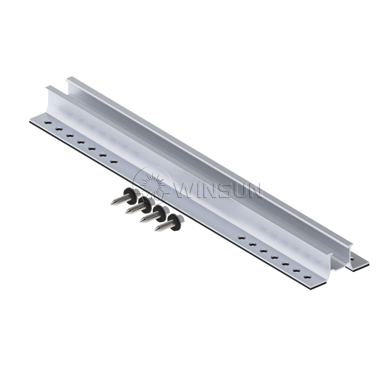 27mm height mini rail for metal roof solar mounts