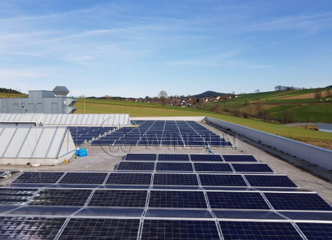 Sistema de montaje solar con balasto de 200 kW en Irlanda