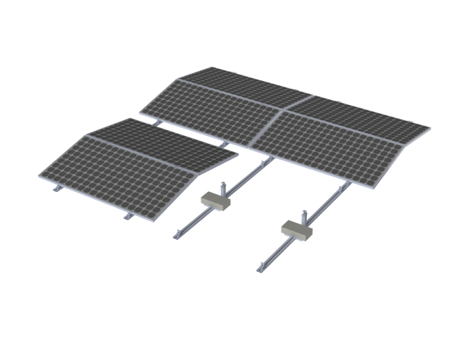 Nuevo sistema de montaje con balasto de Winsun que mejora la instalación de paneles solares en tejados planos de cemento