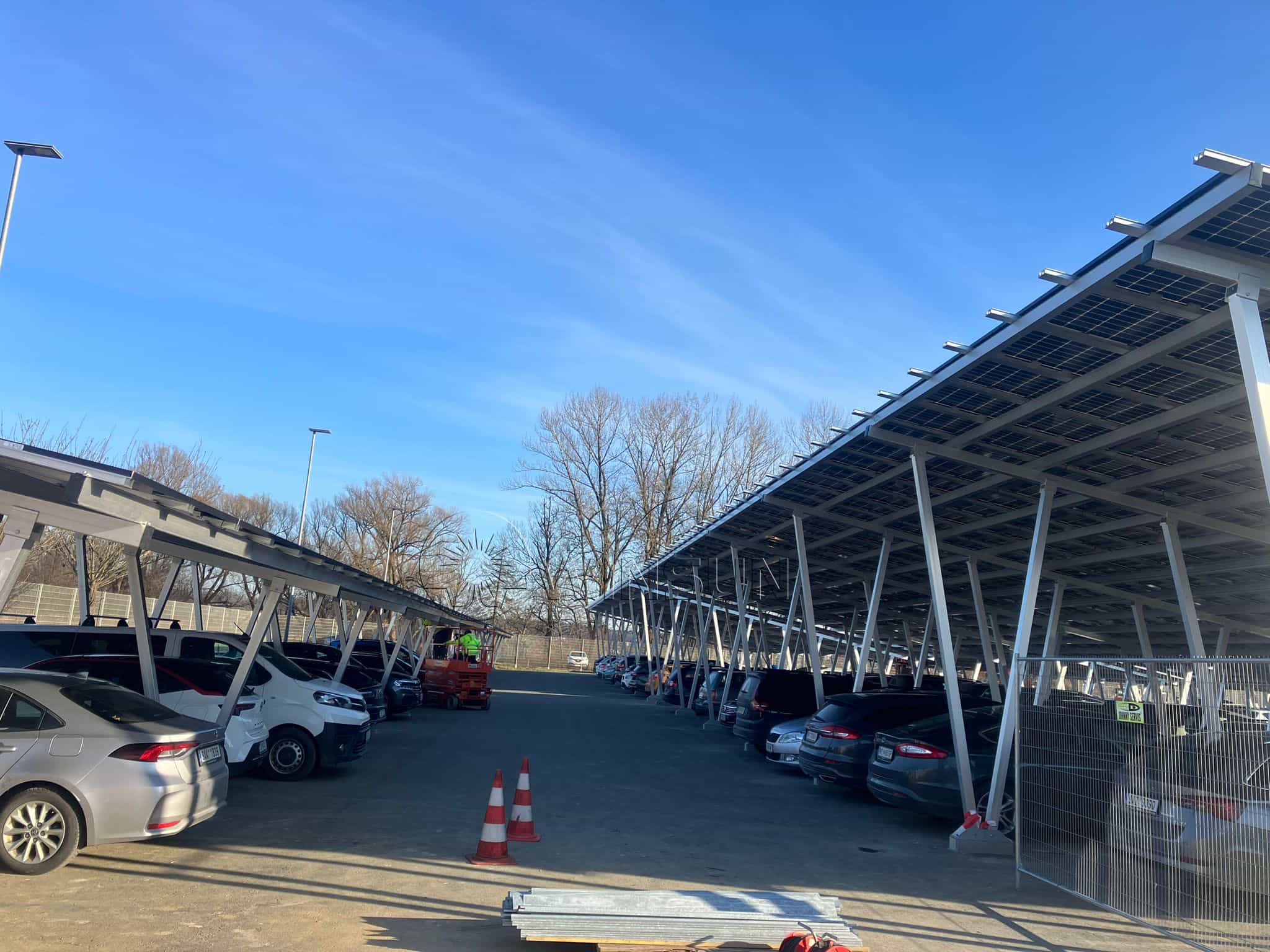 solar panel car ports